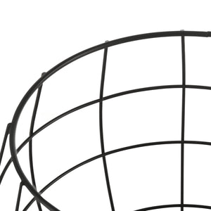 Table basse Neman lot de 3 paniers en métal noir en.casa