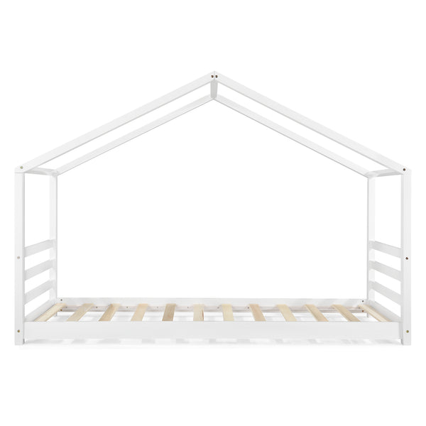 Lit D'enfant Design Maison Vardø Pin 90 X 200 Cm Blanc Mat [en.casa]