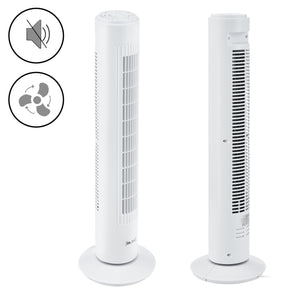 Ventilateur sur pied à 3 vitesses Oscillant 50W in.tec