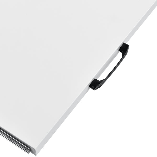 Kit de Superposition avec Tablette Coulissante pour Lave-Linge Sèche-Linge Standard Blanc [en.casa]