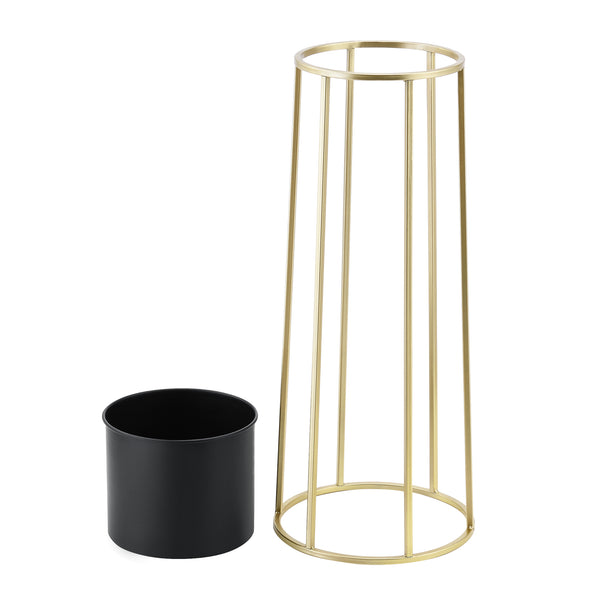 Set de 2 Supports de Plantes Macon Doré Noir [en.casa]