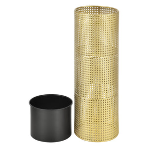 Set Cache-Pot Lüttich Métal Tailles Différentes Doré Noir [en.casa]