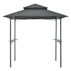 Pavillon de barbecue Parga 250x241x151cm Gris foncé en.casa