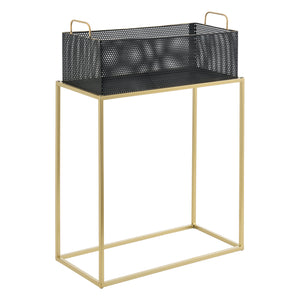 Lot de 2 Supports de Plante Jurbise Laiton Noir [en.casa]