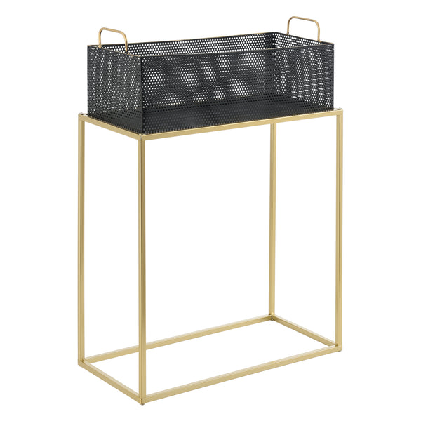Lot de 2 Supports de Plante Jurbise Laiton Noir [en.casa]