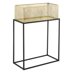 Porte-fleurs Anderlues lot de 2 noir/cuivre en.casa