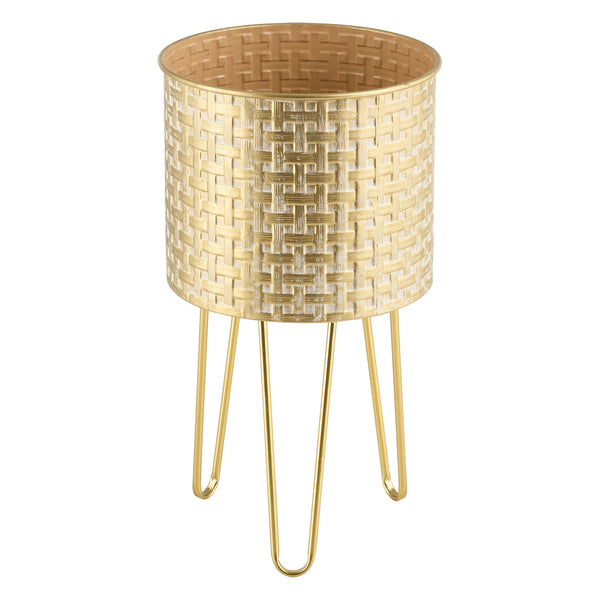 Porte-fleurs Kalmthout lot de 3 couleur laiton en.casa