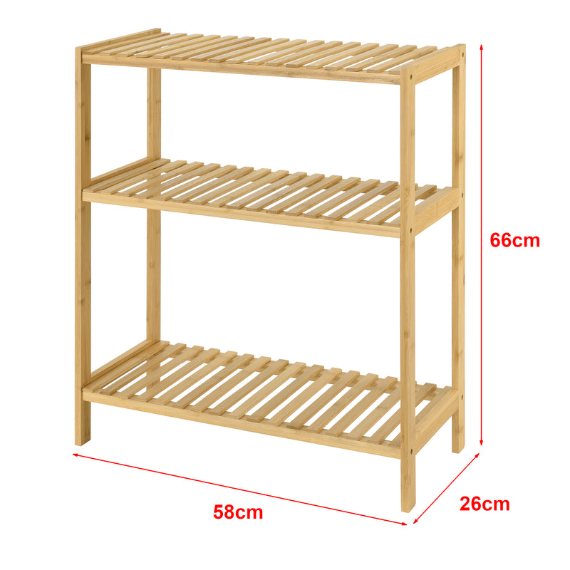 Croquis coté Étagère de rangement Nyköping 58 x 26 x 66 cm [en.casa]