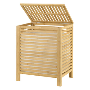 Panier à linge en bambou Skövde [en.casa]