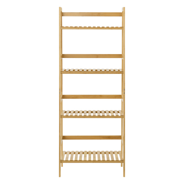 Étagère échelle en bambou Vinje 48x32x123cm [en.casa]