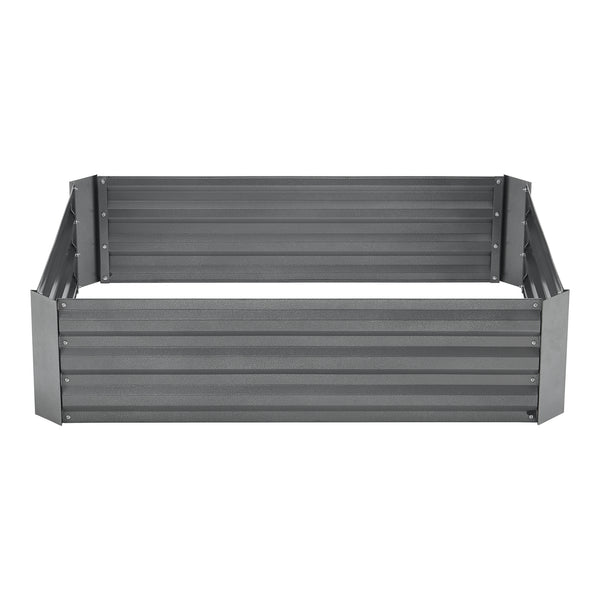 Plate-bande Roermond 120x90x30cm Acier Anthracite [en.casa]