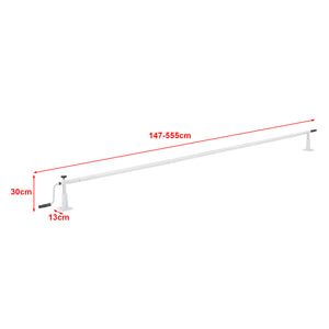 Enrouleur pour bâche de piscine Oliveti à longueur réglable 147-555 cm [en.casa]