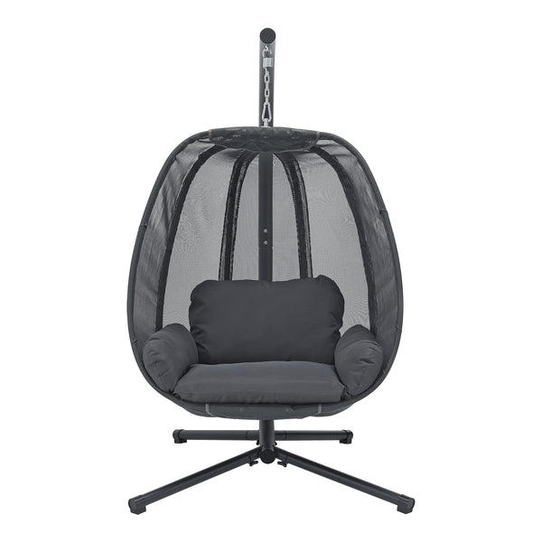 Siège suspendu avec cadre Abegondo [en.casa]