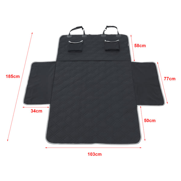 Couverture de protection automobile Wolverhampton 185 x 171 cm Protection de coffre Noir [en.casa]
