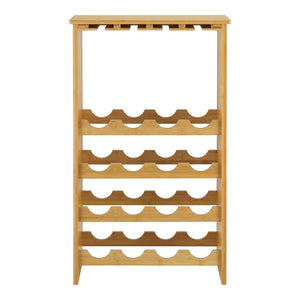 Casier à bouteilles Fetlar pour 16 bouteilles avec porte-verres 85 x 50 x 24 cm [en.casa]