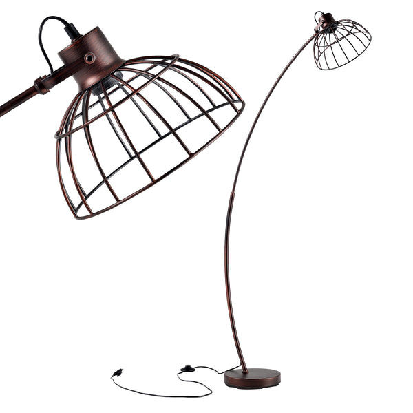 Lampadaire Portsmouth brun rouille [lux.pro]