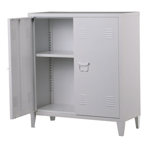 Armoire métallique Oripää - 90x80x33cm - Blanc