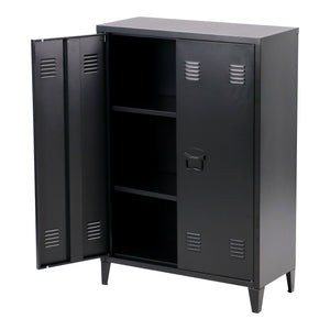 Armoire métallique Oripää - 110x75x33cm - Noir