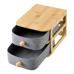Organisateur de bureau Arsivik à 2 tiroirs 16 x 18 x 23 cm [en.casa]