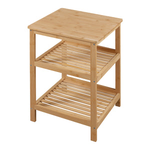 Étagère sur pied en bambou Ikerasak [en.casa]