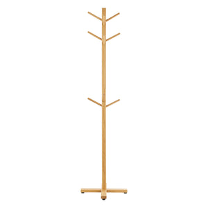 Porte-manteau Jämsä 176 x 38 x 38 cm 12 crochets Bambou Naturel [en.casa]