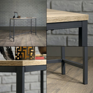 Table console Kronoby 80 x 100 x 30 cm Noir/Aspect bois [en.casa] TR