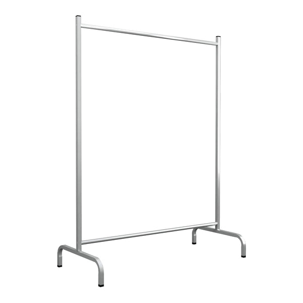 Portant à vêtement Staffanstorp avec barre de penderie 137 x 104 x 48 cm argenté [en.casa]