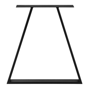 Structure de table Lyngby lot de 2 acier 72x55cm noir [en.casa]