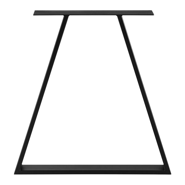 Structure de table Lyngby lot de 2 acier 72x55cm noir [en.casa]