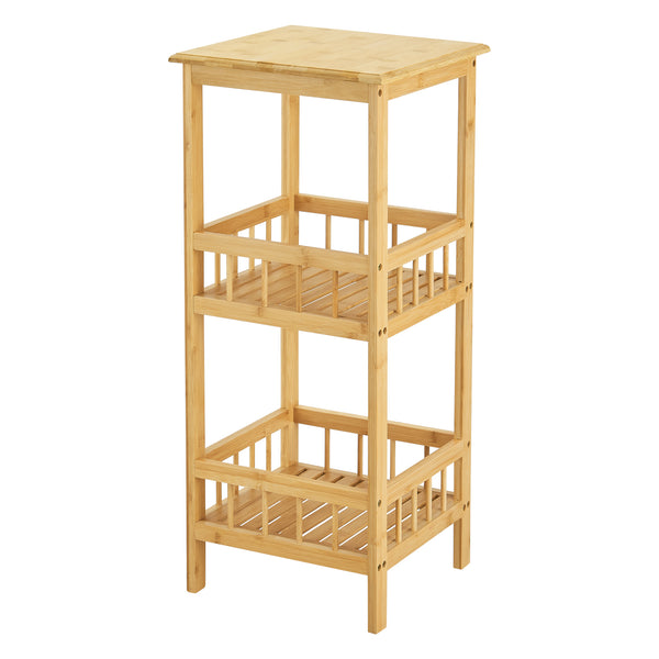 Étagère de rangement Pyhäjärvi à 3 niveaux 79 x 33 x 33 cm [en.casa]