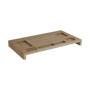 Réhausseur d'écran Ringsted 5 x 54 x 30 cm bois de hêtre [en.casa]