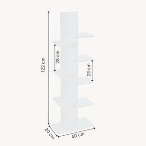 Étagère Rødekro blanche [en.casa]