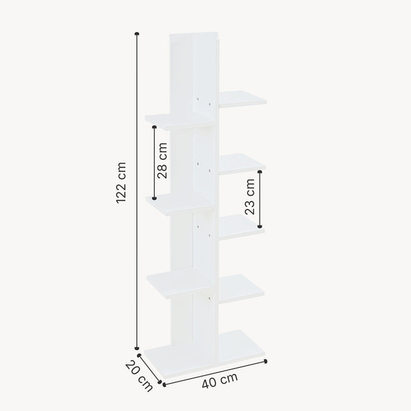 Étagère Rødekro blanche [en.casa]
