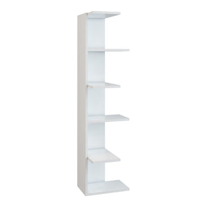 Bibliothèque Pandrup à 6 niveaux 141 x 37 x 22 cm blanc [en.casa]