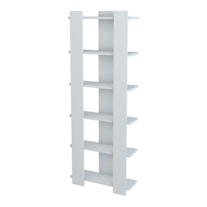 Bibliothèque Præstø à 6 niveaux 160 x 60 x 19,5 cm blanc [en.casa]