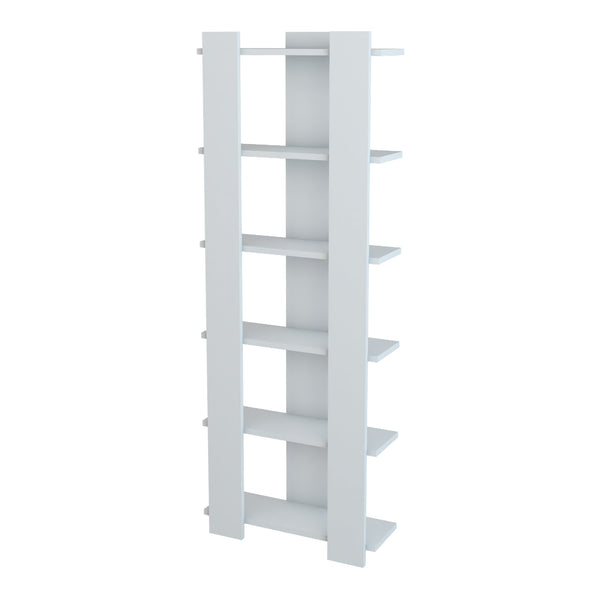 Bibliothèque Præstø à 6 niveaux 160 x 60 x 19,5 cm blanc [en.casa]