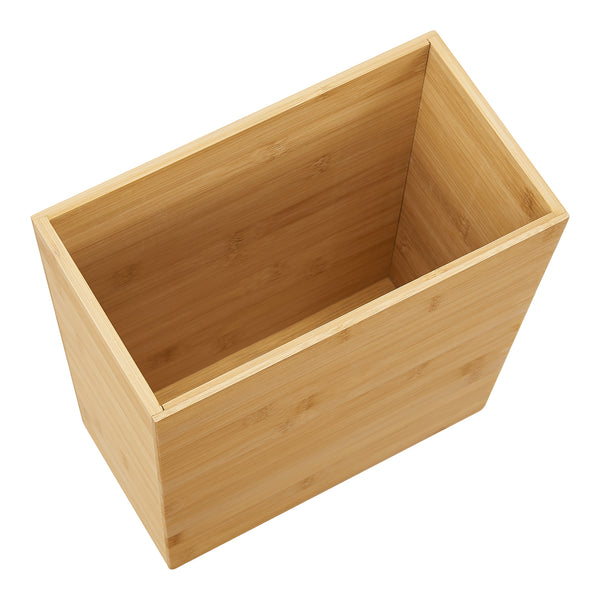 Poubelle de salle de bain Sollefteå en bambou 9 litres [en.casa]