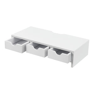 Support d'écran Ruovesi MDF 12 x 51 x 25 cm blanc [en.casa]