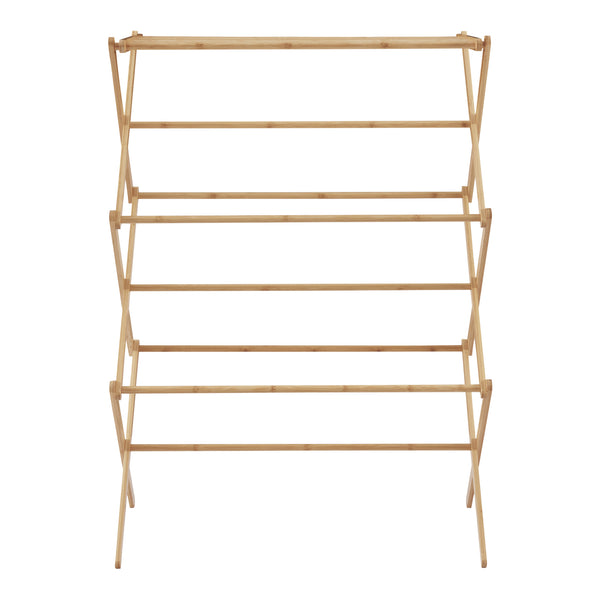 Étendoir pliable Grinau en bambou [en.casa]