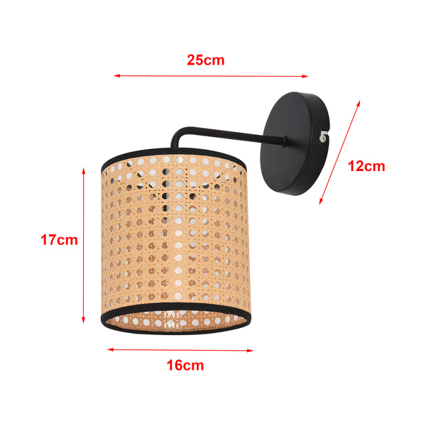 Applique Southend aspect rotin [lux.pro]