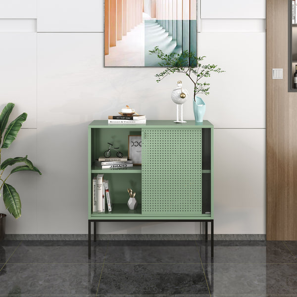 Buffet Eidsvoll 80x45x85cm Vert [en.casa]