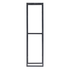 Range-bûches Ulvila pour intérieur 170 x 45 x 30 cm noir [en.casa] 