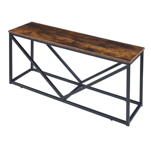 Étagère à bûches Vaasa avec assise 100x30x50cm [en.casa]