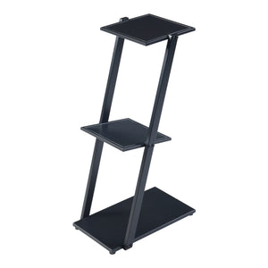 Étagère sur pied Rollag 72x40x25cm en métal noir [en.casa]