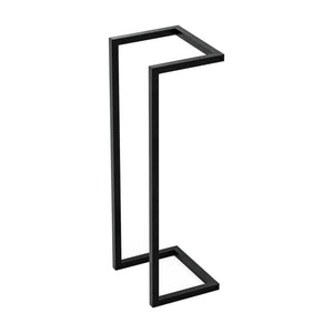 Porte-serviettes mural Loppa acier 70 x 25 x 20 cm noir [en.casa]