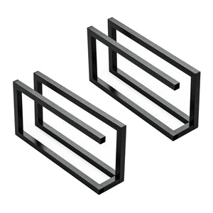 Porte-pantoufles Kvam lot de 2 acier [en.casa]