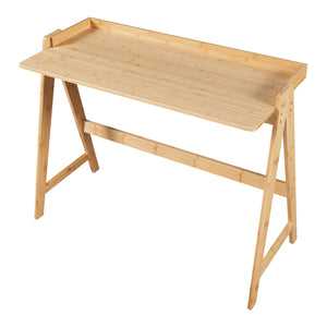 Bureau Härryda Bambou 107x47x81 cm Naturel [en.casa]