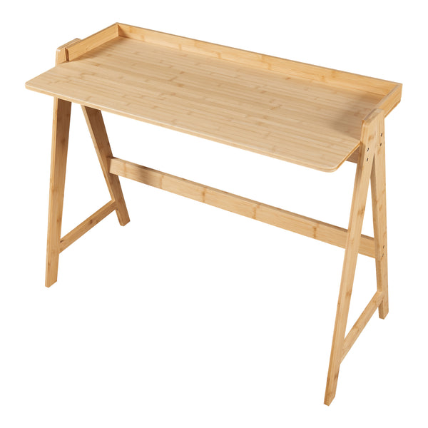 Bureau Härryda Bambou 107x47x81 cm Naturel [en.casa]