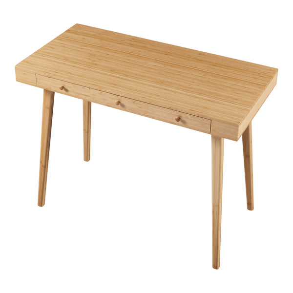 Bureau Hässleholm Bambou 100x50x75cm Naturel [en.casa]