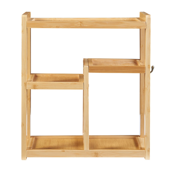 Étagère de salle de bain Höör 42x37x17 cm Bambou [en.casa]